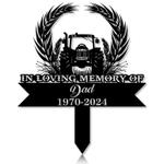 com personalized memorial garden stakes in loving memory tractor grave marker loss of loved one sympathy gifts farmer cemetary decor 0