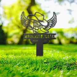 cowboy grave marker metal garden stakes cowboy memorial gifts sympathy gifts for loss of loved one 2