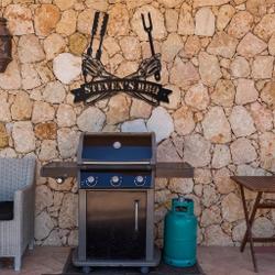 custom bbq metal wall art personalized metal name sign backyard bar and grill signs decor 2
