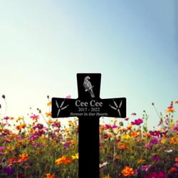 custom bird photo forever in our heart bird grave marker garden stakes bird memorial gift custom metal signs 1