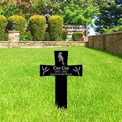 custom bird photo forever in our heart bird grave marker garden stakes bird memorial gift custom metal signs 3