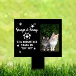 custom cat photo the brightest stars in the sky pet grave marker garden stakes pet memorial gift custom metal signs 0