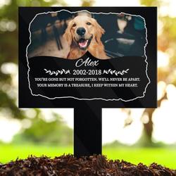 Custom Dog Cat Photo Keepsake Garden Decor Pet Grave Marker Garden Stakes Pet Memorial Gift