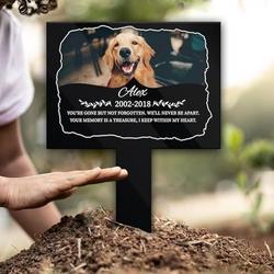 custom dog cat photo keepsake garden decor pet grave marker garden stakes pet memorial gift custom metal signs 2