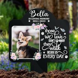 custom dog cat photo pet grave marker garden stakes pet memorial gift custom metal signs 1