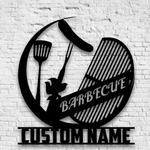 custom grill metal sign backyard bbq name sign barbecue sign home outdoor decor dad mom gift 0