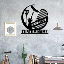 custom grill metal sign backyard bbq name sign barbecue sign home outdoor decor dad mom gift 1