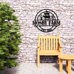 custom metal farm sign ranch sign farmhouse decor farmer gift 2