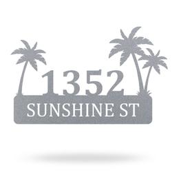 custom metal street signs personalized palm tree metal yard art ourdoor decor 2
