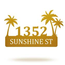 custom metal street signs personalized palm tree metal yard art ourdoor decor 4