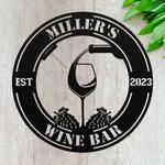 custom wine bar sign wine lover gifts tiki bar home backyard decor 0