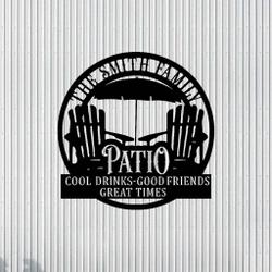 Customized Family Name Patio D?cor Backyard Lovable Quote Patio Metal Wall Art