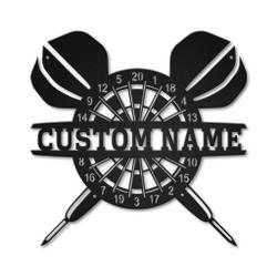 Darts Metal Wall Art Personalized Metal Name Signs Home Decor Sport Lovers Gifts