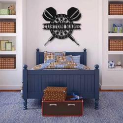 darts metal sign personalized metal name signs home decor sport lovers gifts 2