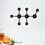 ethanol molecule science art chemistry art custom metal signs 0