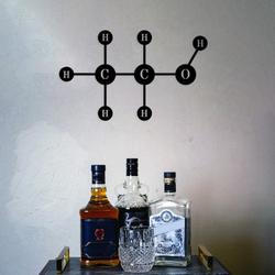 ethanol molecule science art chemistry art custom metal signs 1