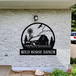 farm barn horse ranch custom metal signs 1