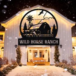 farm barn horse ranch custom metal signs 2