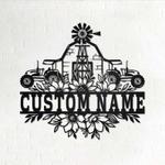 farm floral farmer personalized metal sign decoration for room farmhouse 0