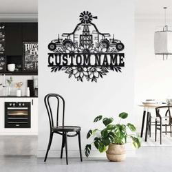 farm floral farmer personalized metal sign decoration for room farmhouse 2