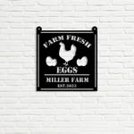 farm fresh eggs chicken farm welcome farm animals custom metal signs gift for farmer 0