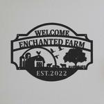 farm house wall art custom metal farm sign gift for farmer 0