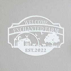 farm house wall art custom metal farm sign gift for farmer 1