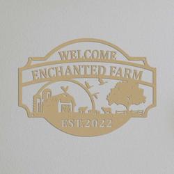farm house wall art custom metal farm sign gift for farmer 2