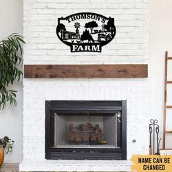 farm life farmhouse outdoor decor customized metal sign 1