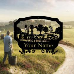 farm life metal sign personalized farmhouse farm decor famer gift 1