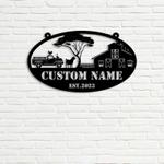 farm scene barn truck goat chicken goose fam welcome custom metal signs gift for farmer 0