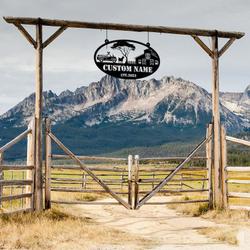 farm scene barn truck goat chicken goose fam welcome custom metal signs gift for farmer 1
