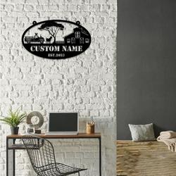 farm scene barn truck goat chicken goose fam welcome custom metal signs gift for farmer 2