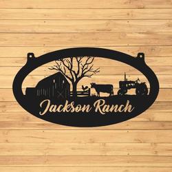 farm sign barn outdoor farmhouse decor custom metal farm sign ranch 4
