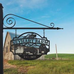 farm sign outdoor farmhouse custom metal farm sign 2