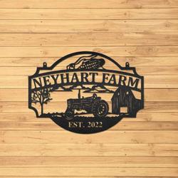 farm sign outdoor farmhouse custom metal farm sign 3