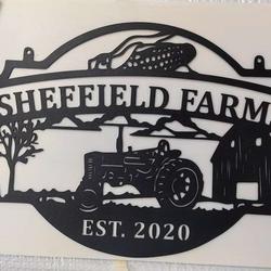 farm sign outdoor farmhouse custom metal farm sign 5