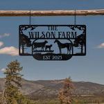 farm sign ranch farmville farmhouse custom metal sign 0