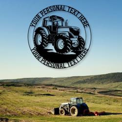 farm tractor heavy machinery operator gift for farmer custom metal signs 2