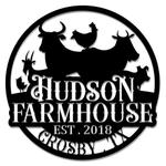 farmhouse custom metal farm sign farmer gift outdoor decor 0