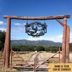 farmhouse farm decoration personalized cut metal sign 2