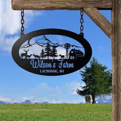 farmhouse farm entrance ranch custom metal signs gift for farmer 1