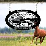 farmhouse mountain barn horse chicken farm land custom metal signs gift for farmer 0