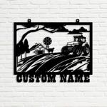 farmstead road barn tractor farmhouse custom metal signs gift for farmer 0
