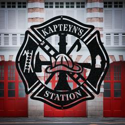 fire department monogram fire department custom metal signs 1