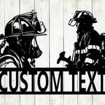 firefighter fire engine fire department custom metal signs 0