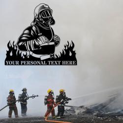 firefighter first responder fire and rescue fire department custom metal signs 2