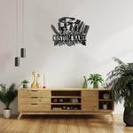floral barber shop business custom metal signs 0