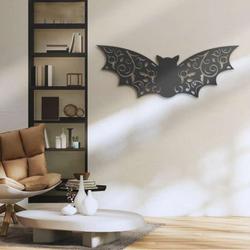 floral bat metal sign halloween signs halloween decoration for home 3