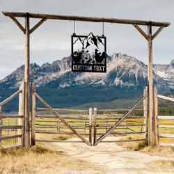 floral chicken farm mountain custom metal signs gift for farmer 1